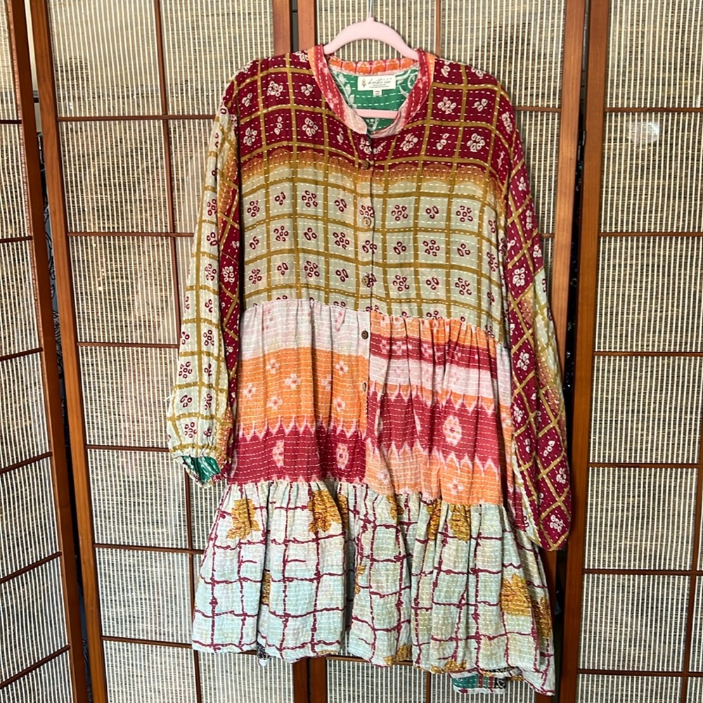 Kantha Bae Luminous mini dress - free size